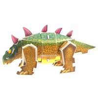 New hottest cheap and eco paper cardboard 3d puzzle animal diy puzzle jigsaw dinosaur puzzle