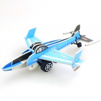 New product 3d puzzle paper toy custom IQ paper airplane foam puzzle pull back car toy